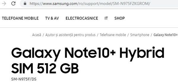Samsung vô tình xác nhận sự tồn tại của phiên bản Galaxy Note10+ 1