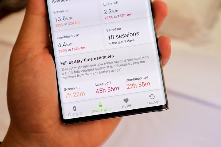 Đánh giá pin Galaxy Note 10+: Tương đương S10+, sạc nhanh gần gấp đôi