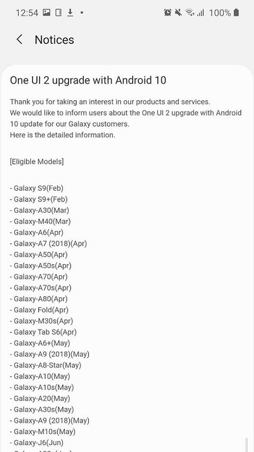 Galaxy S9/S9+ sẽ được cập nhật Android 10 vào tháng 2/2020
