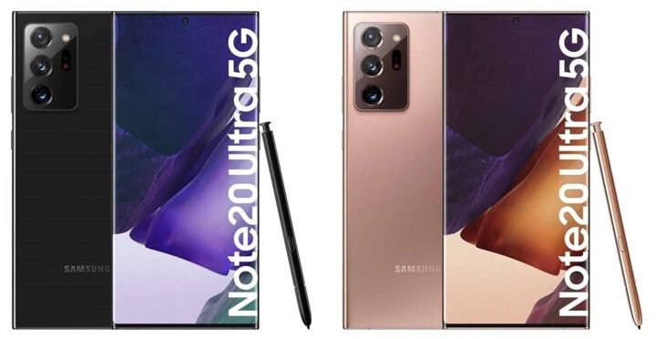 Galaxy Note20 và Note20 Ultra lộ diện loạt màu sắc cực bắt mắt