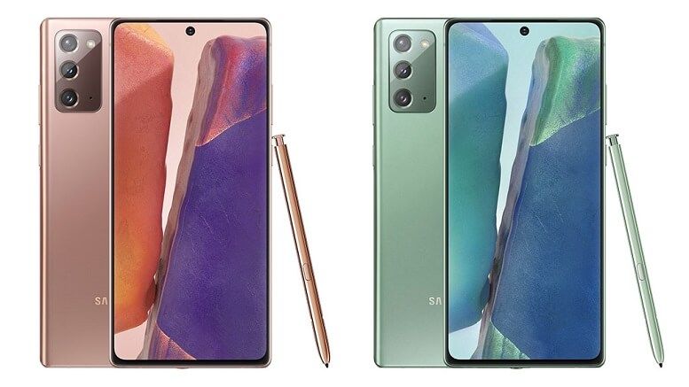 Galaxy Note20 và Note20 Ultra lộ diện loạt màu sắc cực bắt mắt