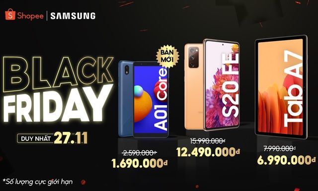 Trẩy hội Black Friday 27/11, Galaxy S20 FE chỉ còn 12.490.000 đồng