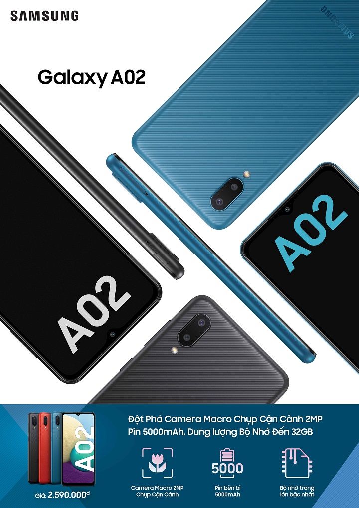 Samsung Việt Nam ra mắt Galaxy A02